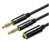 UGreen 20899 3.5mm Female to 2 male Audio Cable Black